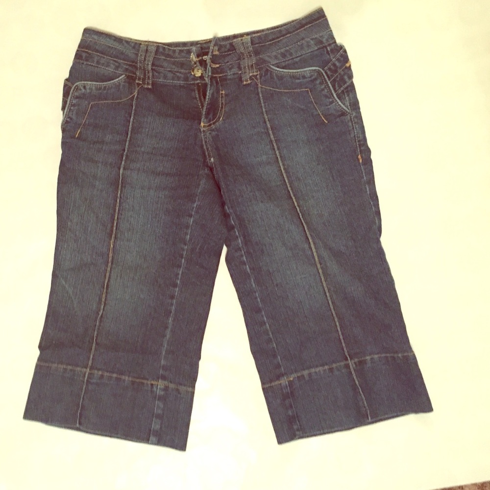 Y2K style Denim Capris